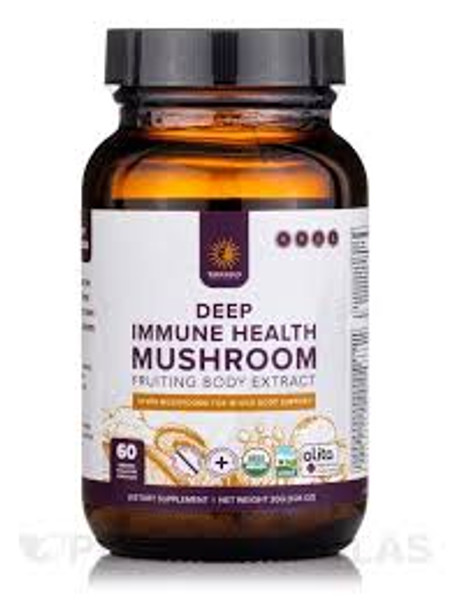 Deep Immune Health is a blend of seven mushroom fruiting body extracts that can help support whole body health.
