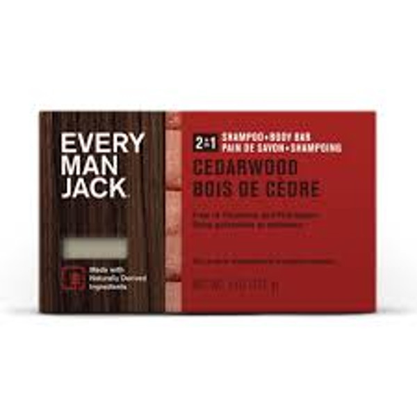 Every Man Jack Shampoo + Body Bar-Cedarwood