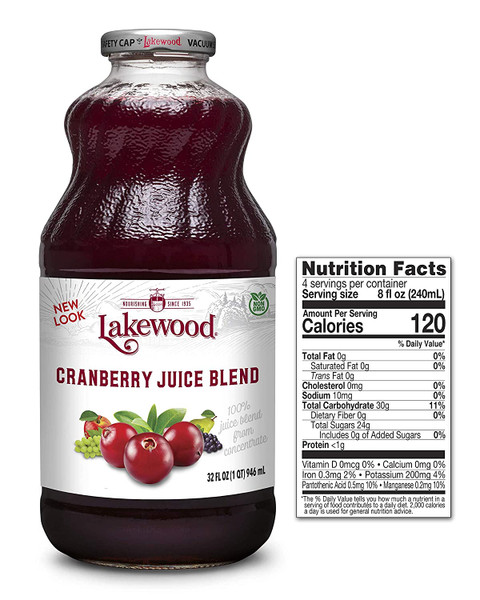 LAKEWOOD CRANBERRY Juice Organic 32oz