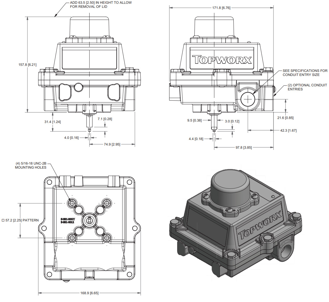 DXP-M21GNEB GO™ Switch (TopWorx™) DXP Series Switchbox | Valin