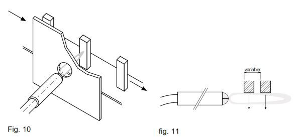 Diffuse Sensors with Cylindrical Detection Zone