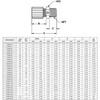 FAMS-128 Parker Partek PFA Straight Male Adapter Dimensions