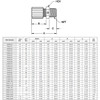 FAMS-86 Parker Partek PFA Straight Male Adapter Dimensions