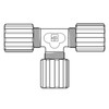 FTC-6 Parker Partek PFA Tee Connector Fitting