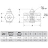 2FC1 Aventics Inline Flow Control Valve Dimensions