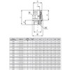 INB103-102-023 Aventics Straight Male Connector Fitting Dimensions