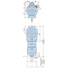 100P205QBM2MF321 Parker Hydraulics 100P High Pressure Filter Dimensions