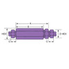 CXO16-LTTO Parker Autoclave CXO Series Medium Pressure O-Ring Check Valve Dimensions