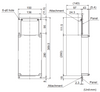 FR-A8CN01 Mitsubishi Electric Heatsink Extension Kit Dimensions