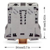 285-150 WAGO 2-Conductor Feedthrough Terminal Block