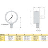 800LFB 20 02L D 30/100 Trerice 800LFB Series Utility Gauge (Pressure) Dimensions