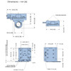 ZFA090-09-E5-H-P6-T6-0000 Parker Electromechanical ZFA Series Electric Linear Actuator Dimensions
