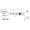 BMF00J5 Balluff Cylinder Sensor for Different Slots w/ 2 Sensor Heads, Magnetic Field Sensor Dimensions BMF00J5 Balluff Cylinder Sensor for Different Slots w/ 2 Sensor Heads, Magnetic Field Sensor Dimensions