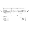 BCC05JN Balluff Double-Ended Cordset, Unshielded Dimensions