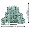 2002-3208 WAGO TOPJOBS triple-deck terminal block