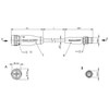 BCC03RM Balluff Double-Ended Cordset, Unshielded Dimensions