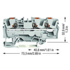 2206-1301 WAGO TOPJOBS feedthrough terminal block with Push-buttons