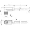 BCC0LR5 Balluff Single-Ended Cordset, Cable for BTL Products Dimensions