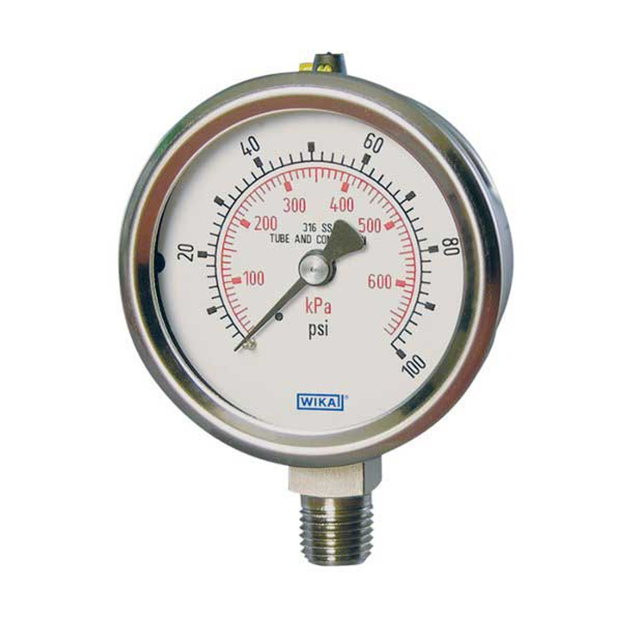 9833239 WIKA | 233.53 Stainless Steel Pressure Gauge | Valin