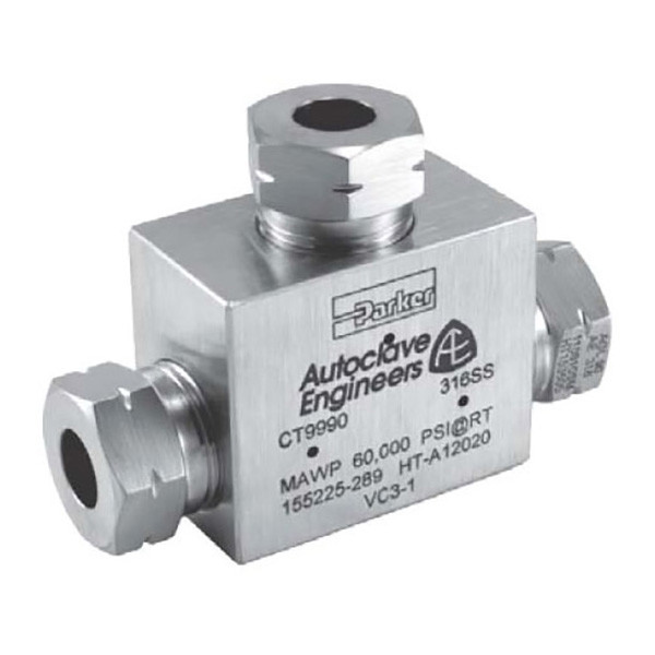 CTX12K Parker Instrumentation Tee Fitting Valin