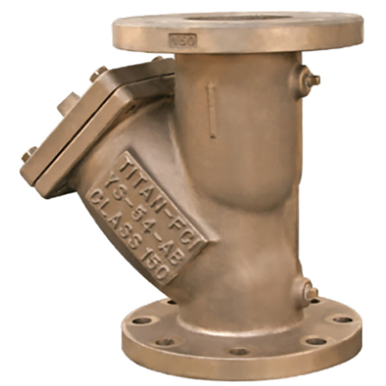 4.0 YS54-AB-1/16 Titan | Flat Faced Flanged-End Y-Strainer | Valin