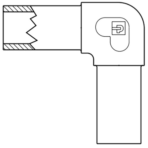 BE-4 Parker Partek 90° Elbow Connector