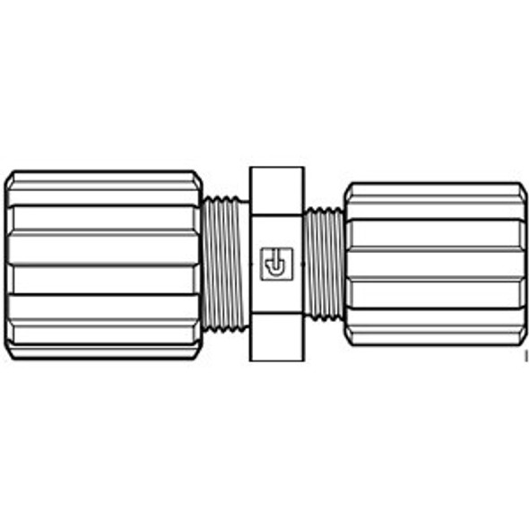 FSCR-12RF8-T Parker Partek PFA Straight Connector Reducer