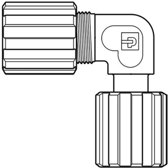 FEC-1212RF-T Parker Partek PFA 90° Elbow Connector