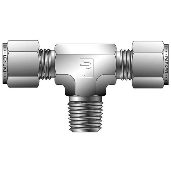 Parker M8MBT1/4N-316 Tee Fitting