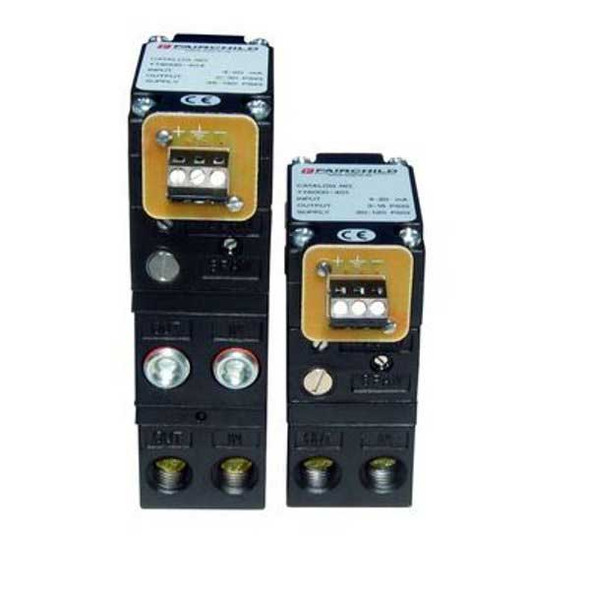 TD6000-401U Fairchild Products Model T6000 Electro-Pneumatic Transducer 4-20 mA Input / 3-15 psig Output 1/4" BSPT I/O - DIN43650 Connection