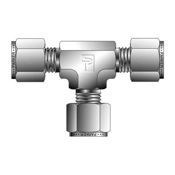 Parker 4MBT4N-316-C3 Tee Fitting