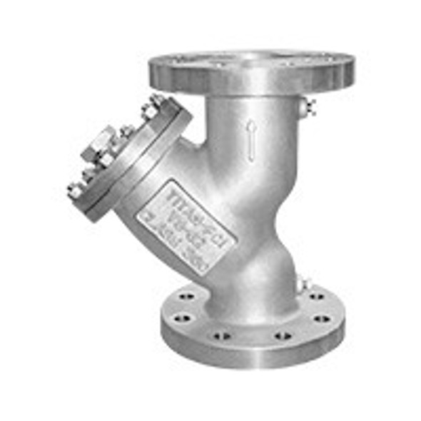 2.5 YS62-SS-1/16 Titan FCI YS 62-SS Series Raised-Face Flanged-End Y-Strainer