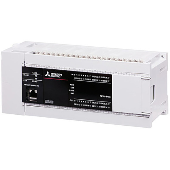 FX5U-64MR/ES Mitsubishi Electric Programmable Logic Controller (PLC) CPU Unit w/ Built-In I/Os