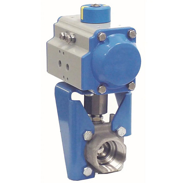 1-1/2 21O-1136MTC-0 Jamesbury Series 2000 Clincher Standard Ball Valve w/ Handle, 1-1/2" Valve Size