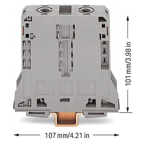 285-195 WAGO 2-Conductor Feedthrough Terminal Block