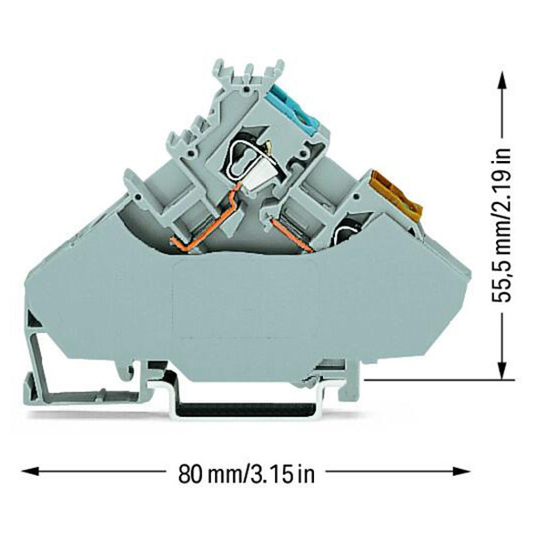 280-567 WAGO 3-Conductor Sensor Terminal Block