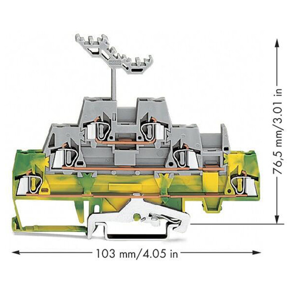 280-557 WAGO Triple-Deck Terminal Block