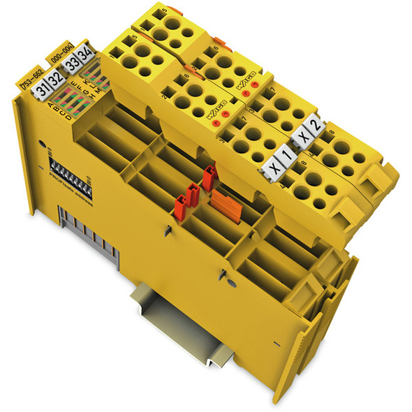 753-662/000-004 WAGO 753 Series Pluggable fail-safe/safety DC digital input slice module