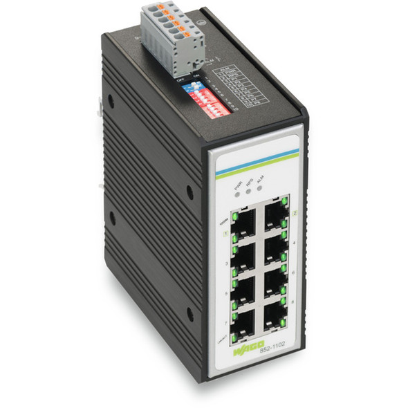852-1102 WAGO 852 Series 8-ports Industrial Gigabit Ethernet network switch