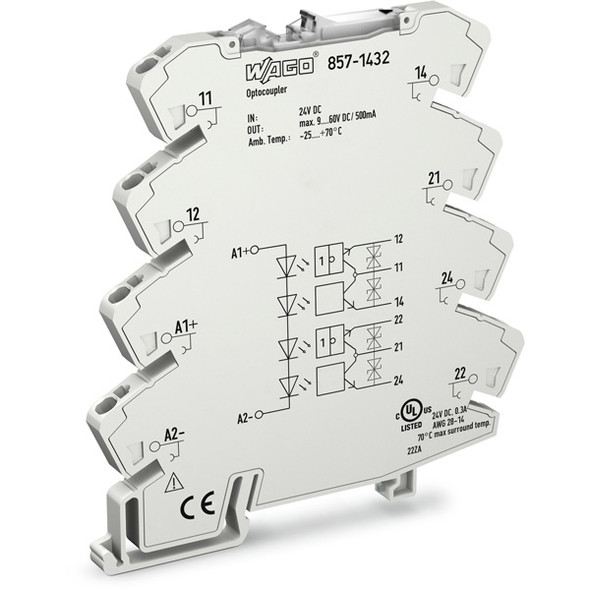 857-1432 WAGO 857 Series Fixed-type solid-state/static relay