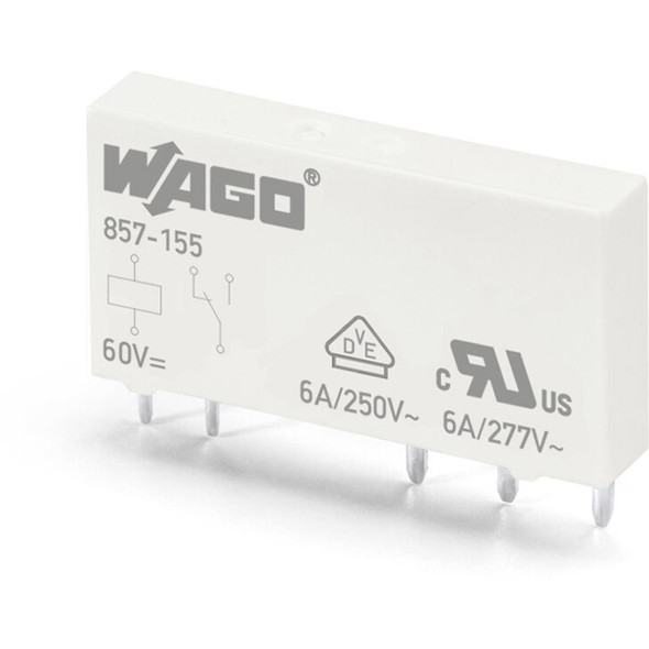 857-155 WAGO 857 Series Replacement plug-in basic relay
