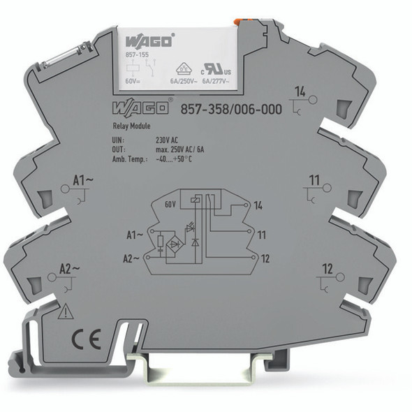 857-358/006-000 WAGO 857 Series Plug-in relay assembly