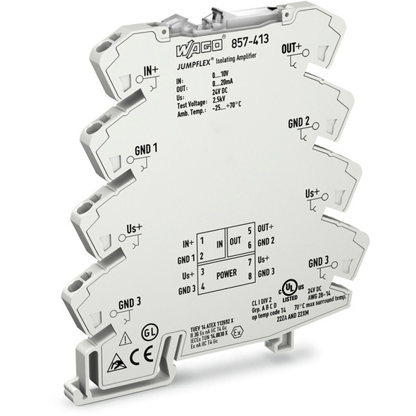 857-413 WAGO 857 Series Single-channel isolation amplifier