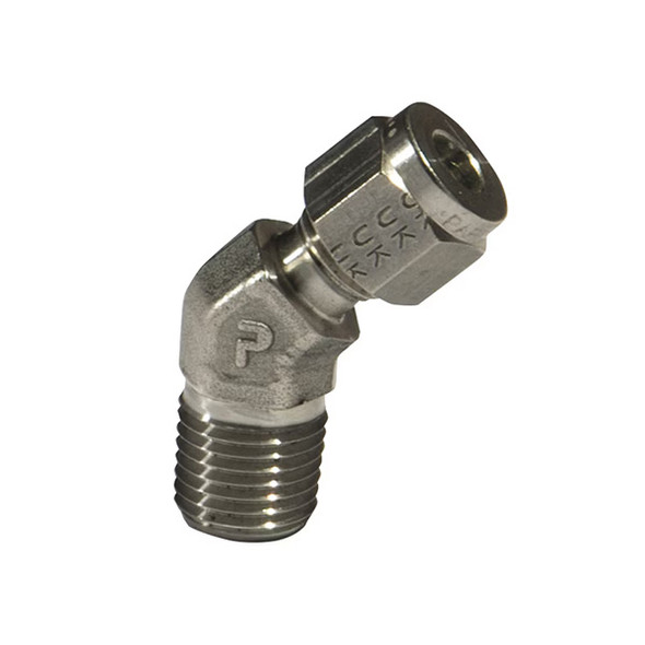 10MVEL8N-316 Parker ICD A-LOK Series NPT Male 45 Deg Elbow