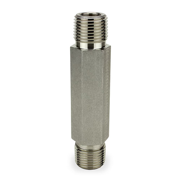 8-8 MHLN-SS 3.5 Parker ICD Male Hex Long Nipple, Straight