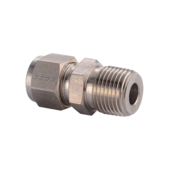 8MSC8N-316-C1 Parker ICD A-LOK Series NPT Male Connector, Straight