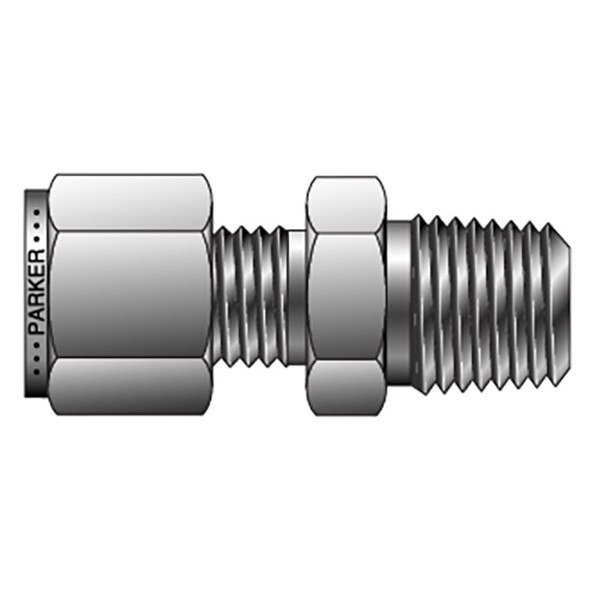 FBZ 8-1/2-SS Parker ICD NPT Male Connector, Straight