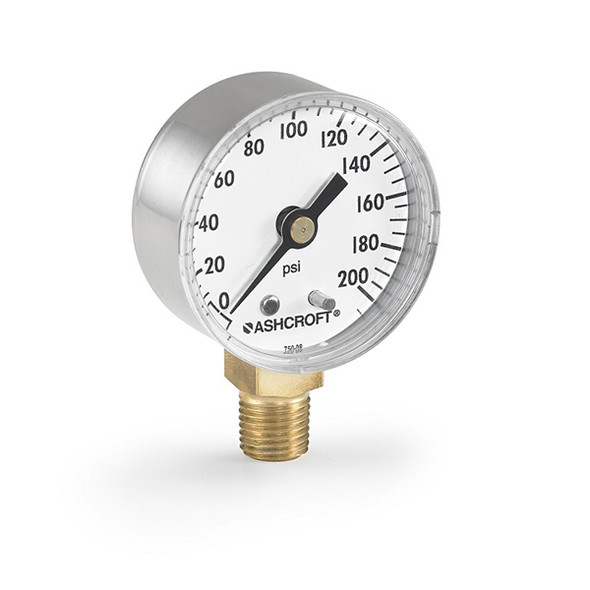 25W1005H02B160#-AGP Ashcroft Model 1005 Commercial Pressure Gauge, PowerFlex Movement