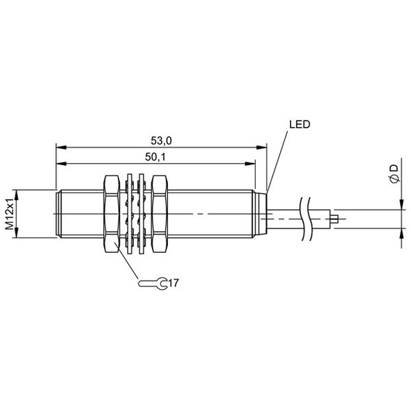 BES0062 Balluff Inductive Proximity Switch/Sensor, for Flush Mounting Dimensions