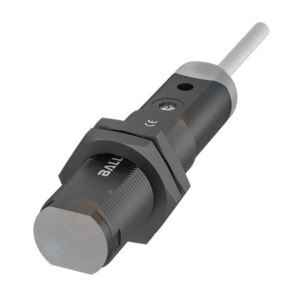 BOS00J1 Balluff 18KF Series Diffuse Sensor, Cylindrical Diffuse Sensor w/ M18 Thread and Different Types of Light, Photoelectric